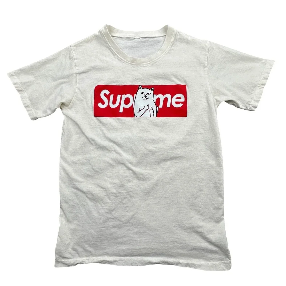 Ripndip Shirt Mens S White Lord Nermal Supreme Parody Graphic Tee Short Sleeve - Picture 1 of 6